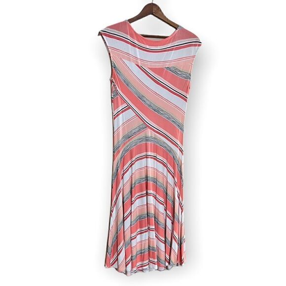New York & Company Sleeveless Striped Midi Dress - Picture 8 of 8